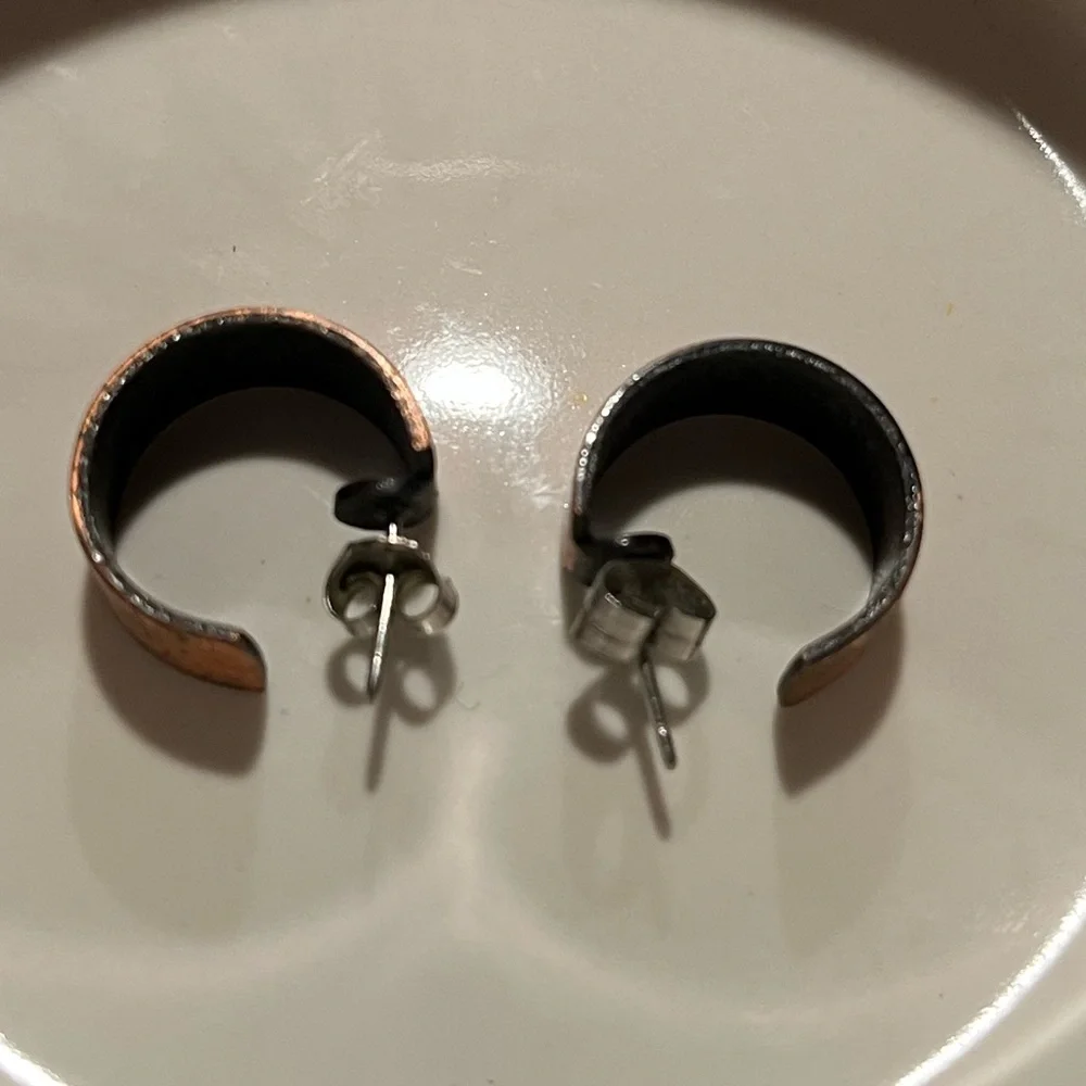 Copper hoops - Picture 3 of 3